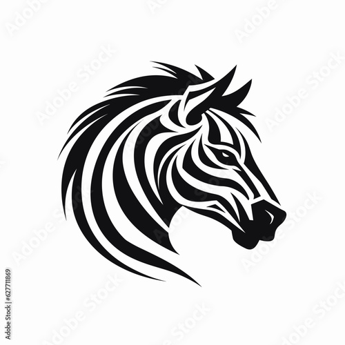 Esport vector logo zebra, zebra icon, zebra head, vector