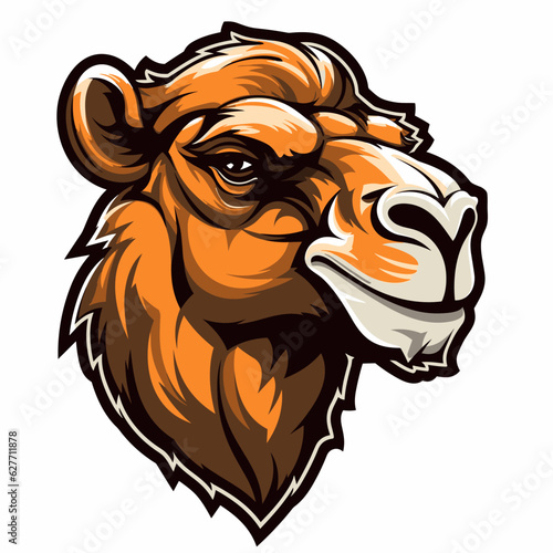 Esport vector logo camel, camel icon, camel head, vector