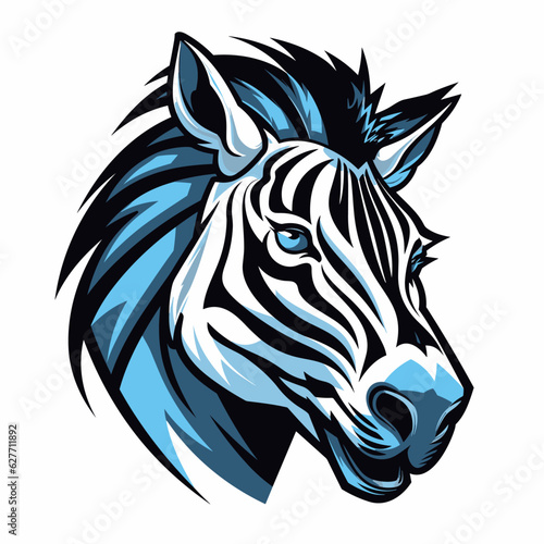 Esport vector logo zebra  zebra icon  zebra head  vector