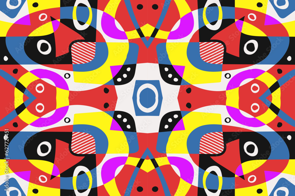 Modern contemporary trendy illustration. Abstract hand drawn vector background with different color geometric objects. Minimal style composition. Abstract color trendy shapes. Banner and poster design Modern contemporary trendy illustration. Abstract hand drawn vector background with different color geometric objects. Minimal style composition. Abstract color trendy shapes. Banner and poster design
