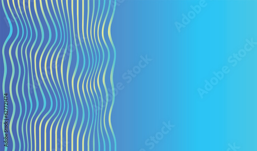 Blue abstract background with lines, vector illustration.