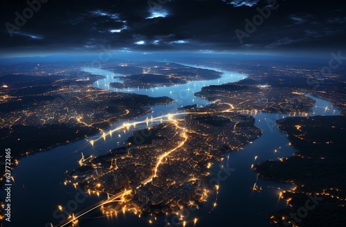 Cities from space, generative ai
