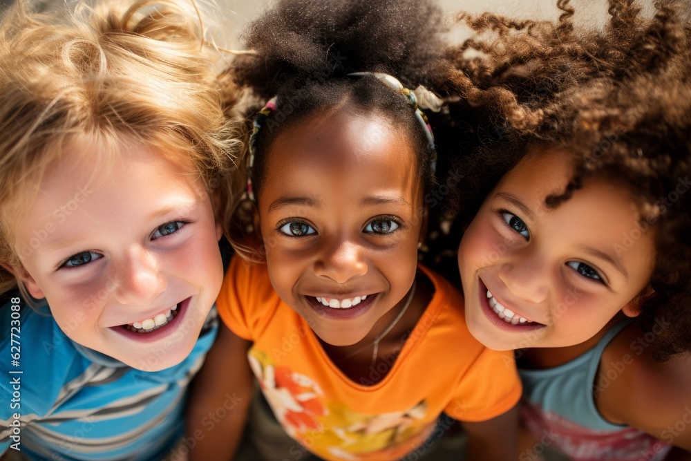 portrait of a group of children portrait of a group of children