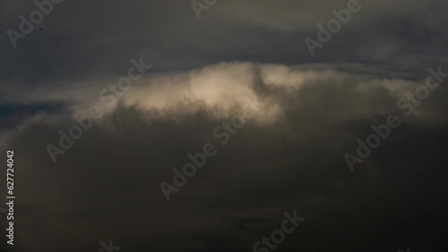 Fantastic colorful dramatic sky with clouds.Perfect for cinema, background.Timelapse.