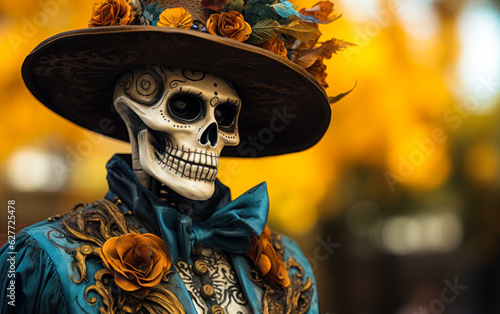 Skeleton Celebration: Festive Attire for Day of the Dead