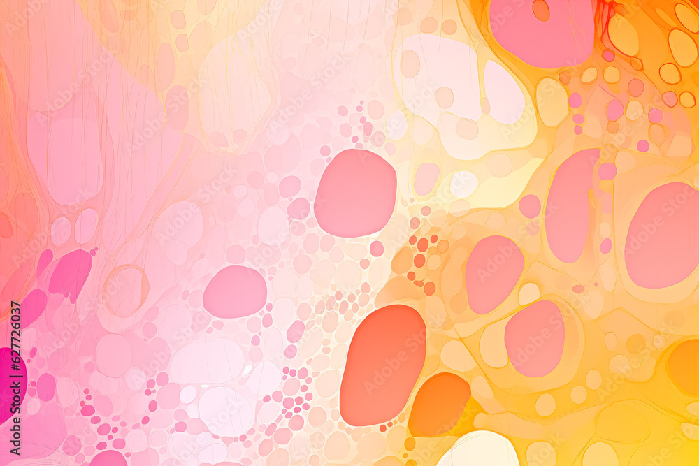 Abstract abstract background in pink, orange and yellow, colorized, light violet and light beige, shaped canvas, water drops, monochromatic shadows. Abstract abstract background in pink, orange and yellow, colorized, light violet and light beige, shaped canvas, water drops, monochromatic shadows.