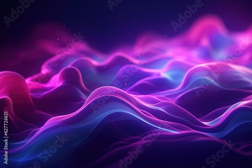 abstract futuristic background with pink blue glowing neon moving high speed wave lines and bokeh lights. Data transfer concept Fantastic wallpaper