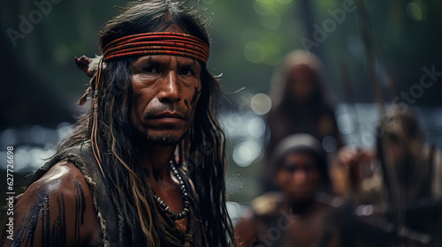 Huaorani - Indigenous tribe in the Amazon rainforest © Fox