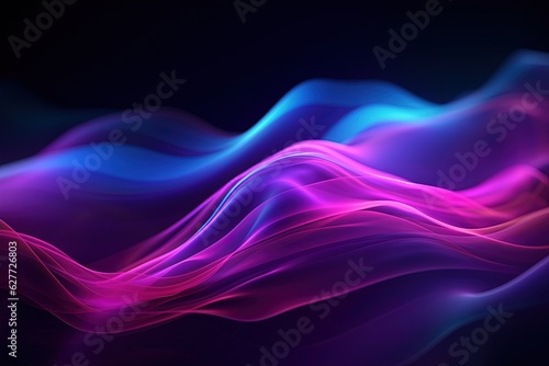 abstract futuristic background with pink blue glowing neon moving high speed wave lines and bokeh lights. Data transfer concept Fantastic wallpaper