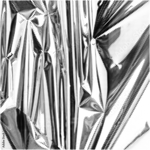 Halftone vector foil texture