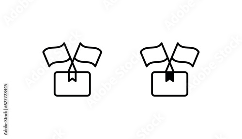 Trade Union icon design with white background stock illustration