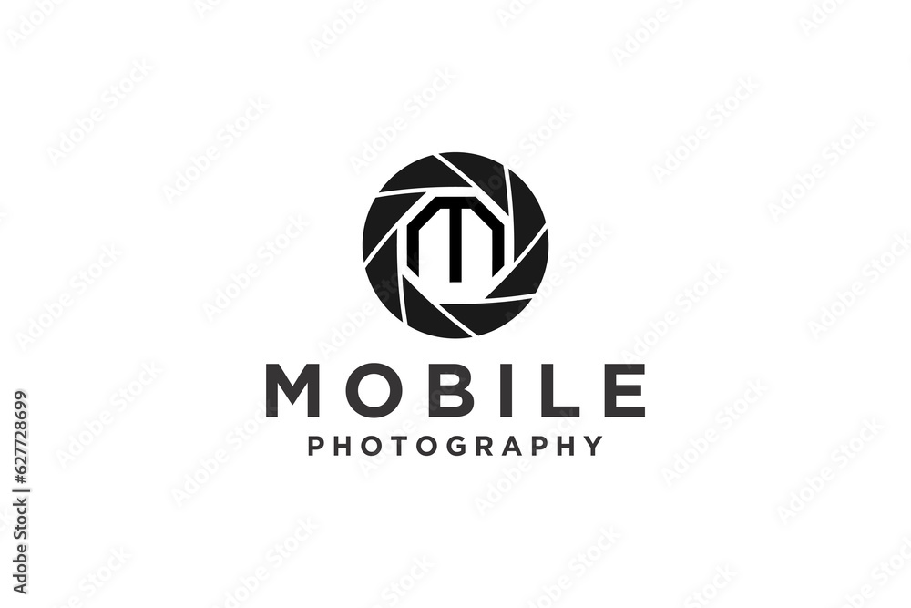 Lens shutter camera logo design photography media icon symbol Lens shutter camera logo design photography media icon symbol