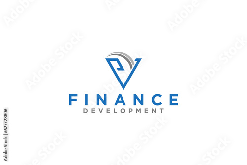 Free Download P V initial logo design business financial consulting icon symbol - GFXLoad