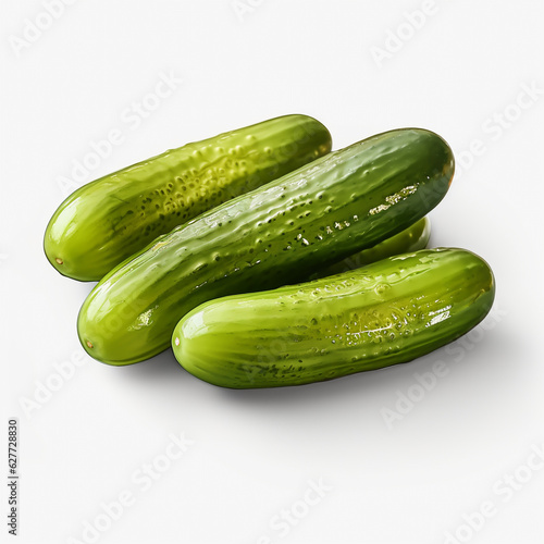 Cucumber on a white background