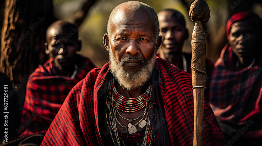 Maasai: Residing in Kenya, East Africa.