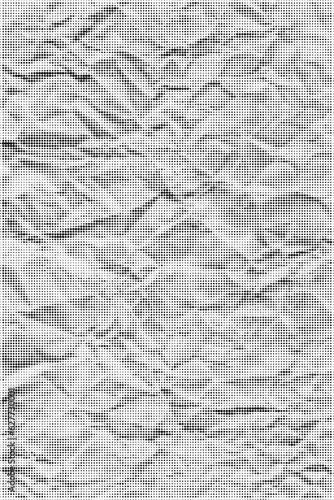 Halftone vector wrinkled paper texture