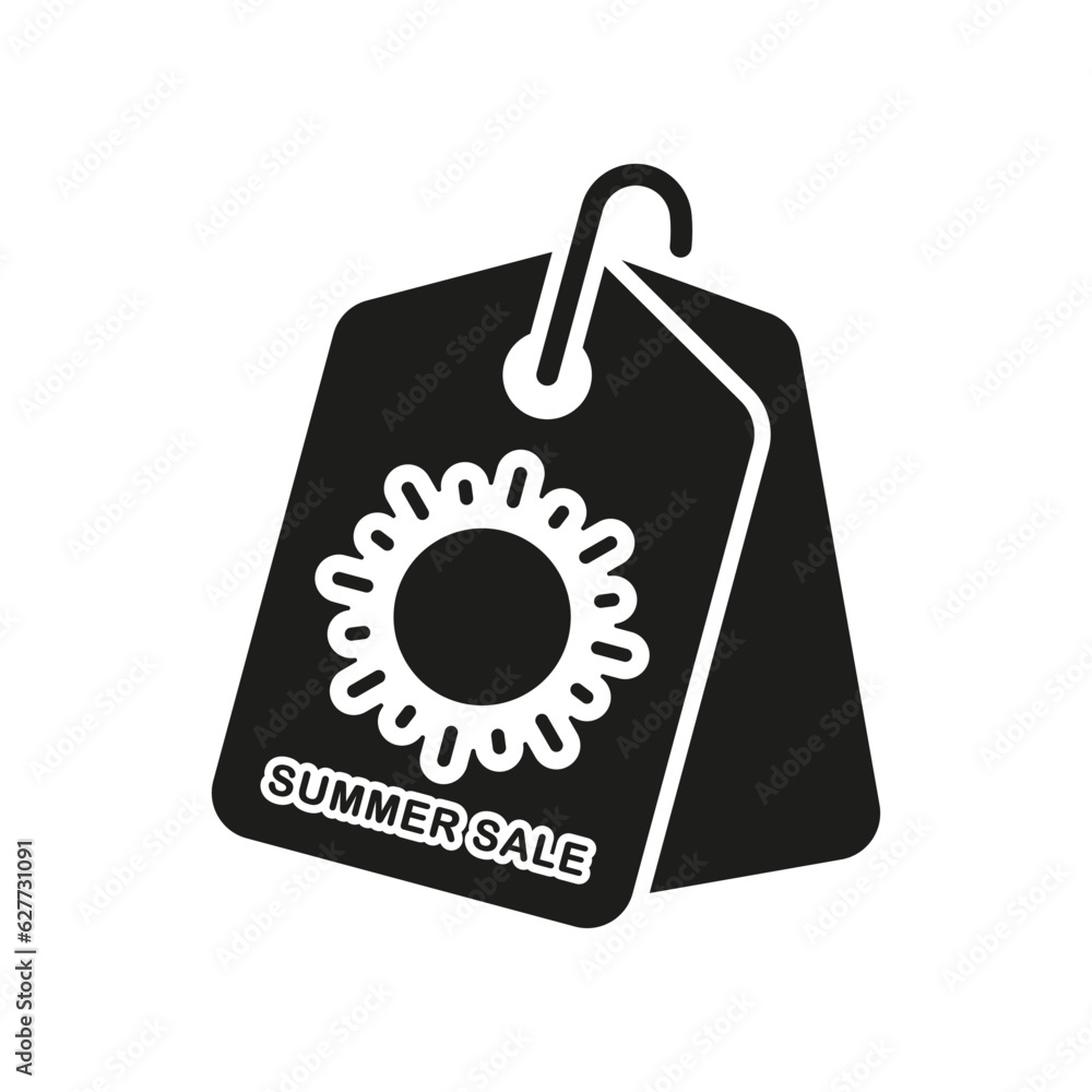Summer Sale Silhouette Icon. Summer Season Mega Sale Glyph Pictogram. Holiday Price Tag. Summertime Discount Symbol. Clothing Special Hot Offer Sign. Isolated Vector Illustration Summer Sale Silhouette Icon. Summer Season Mega Sale Glyph Pictogram. Holiday Price Tag. Summertime Discount Symbol. Clothing Special Hot Offer Sign. Isolated Vector Illustration