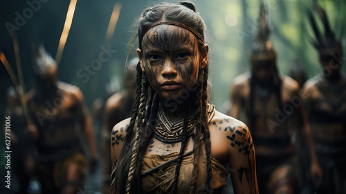 Yanomami tribe, indigenous people of the Amazon rainforest.