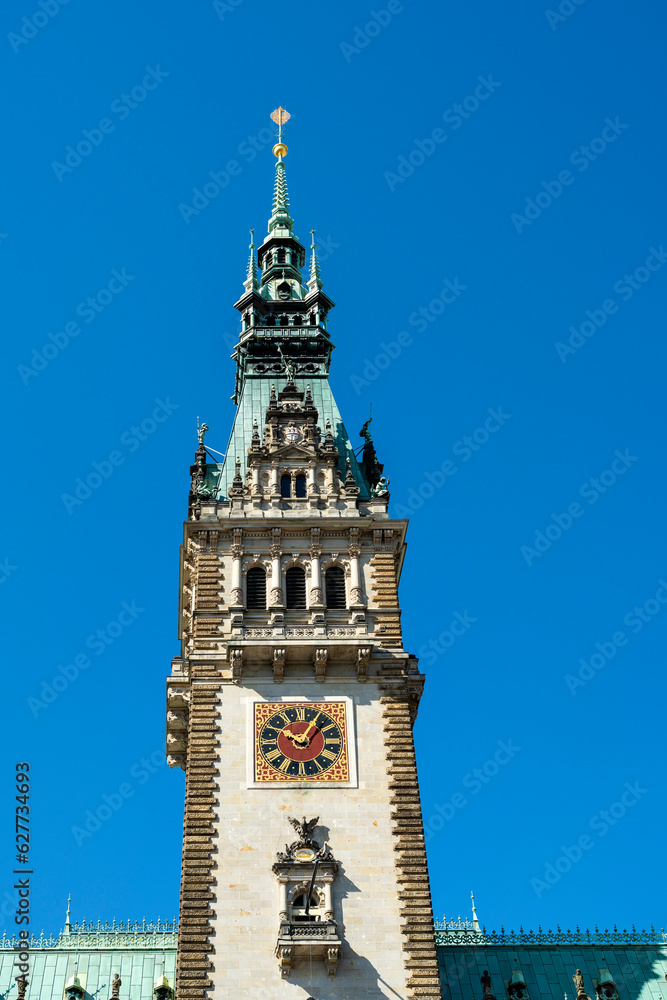 Fototapeta premium Rathaus in Hamburg