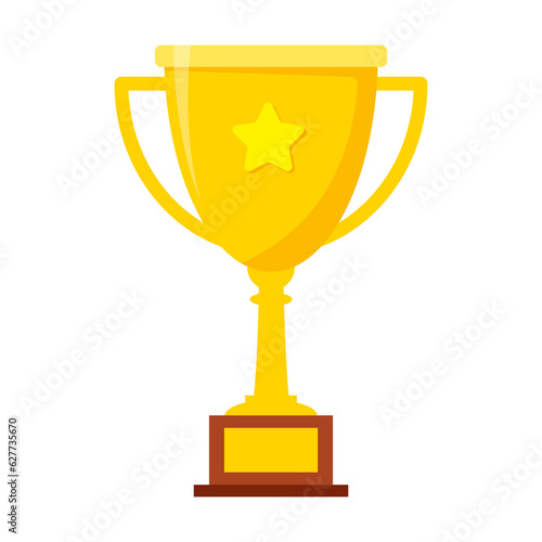 gold trophy with good quality and good design