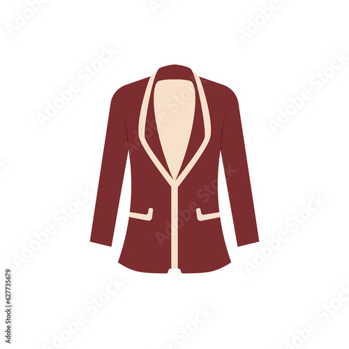 Fashion blazer vector, formal suit illustration design