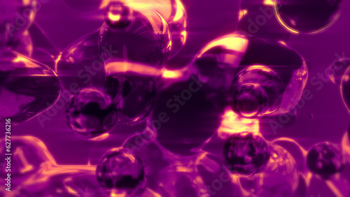 pink and orange lighting disco dance slight gentle drops - abstract 3D rendering