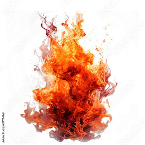 AI generated image of Bonfire Isolated On PNG Background.