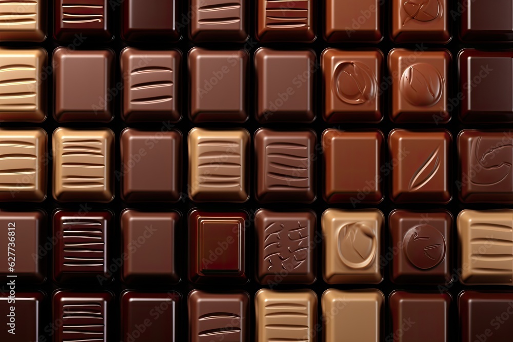 close up of chocolate candy close up of chocolate candy