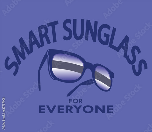 Smart sun glasses vector illustration of optical tools to style and maintain eye health