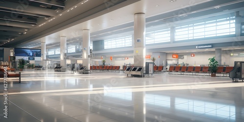 Interior of the airport terminal