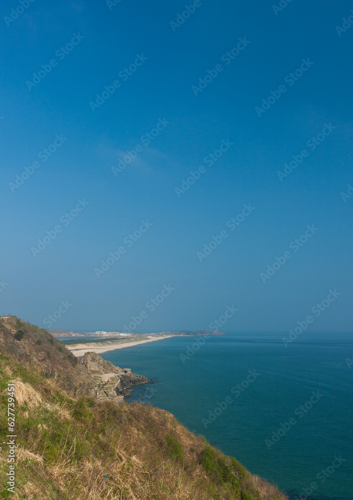 Landscape of the seaside, Kangwon Province, Wonsan, North Korea Landscape of the seaside, Kangwon Province, Wonsan, North Korea