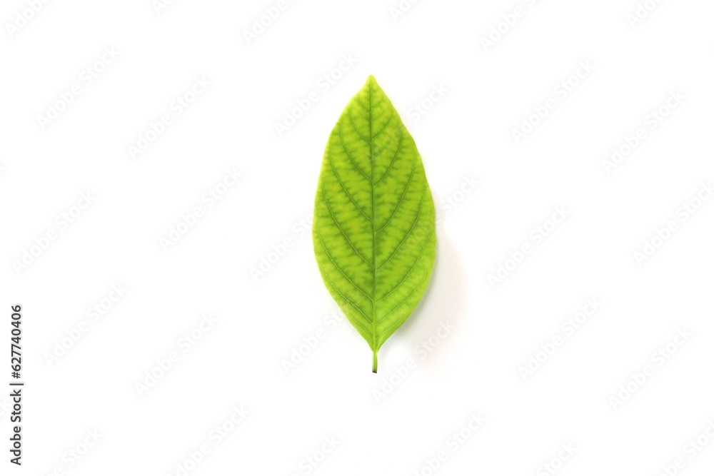 green leaf on white background green leaf on white background