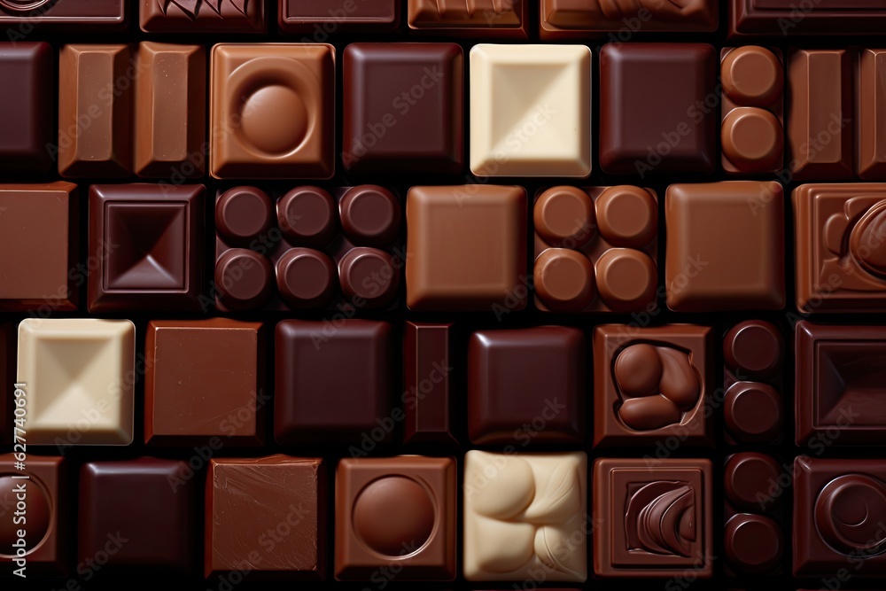 close up of chocolate candy close up of chocolate candy