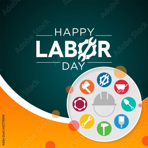 Labor Day in the United States of America is observed every year in September, to honor and recognize the American labor movement and their works and contributions. Vector illustration