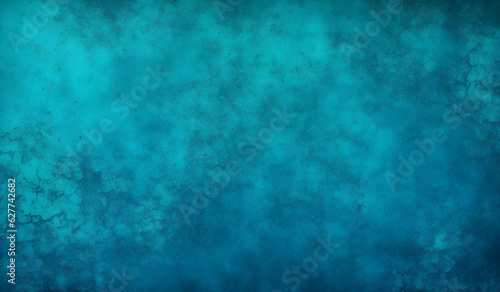 Blue Green Grunge Background. Dark Abstract Rough Background. Concrete Wall Texture © anamulhaqueanik