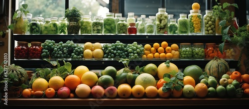 greengrocer stall in the su...