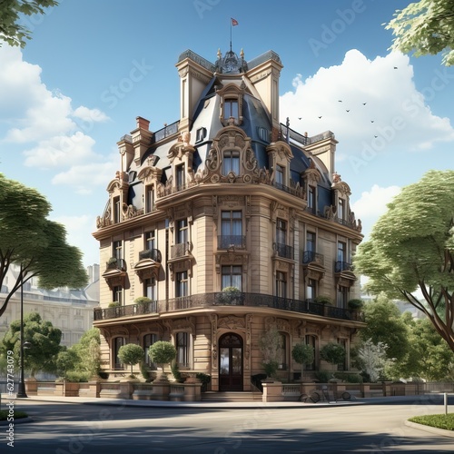 Old Parisian building model...