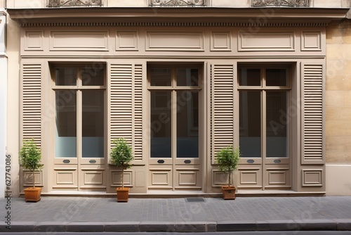 Old Parisian building model, generative ai © FrankBoston