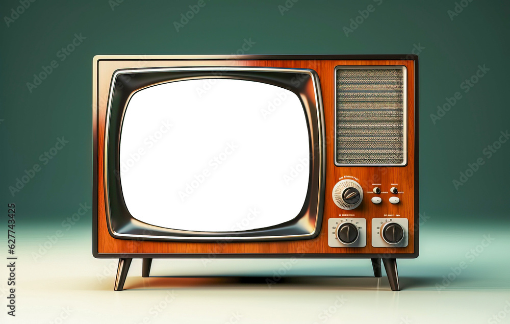 retro vintage television model, generative ai