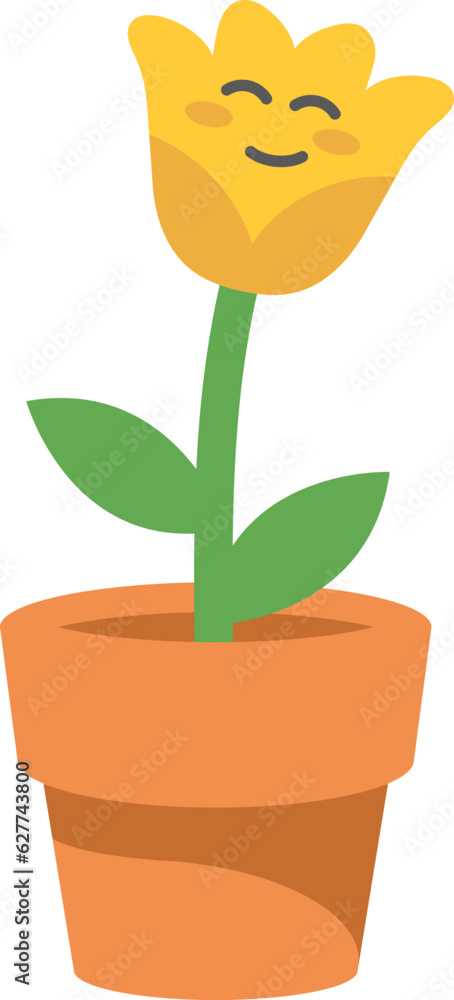 Cute Flower Character Illustration Cute Flower Character Illustration