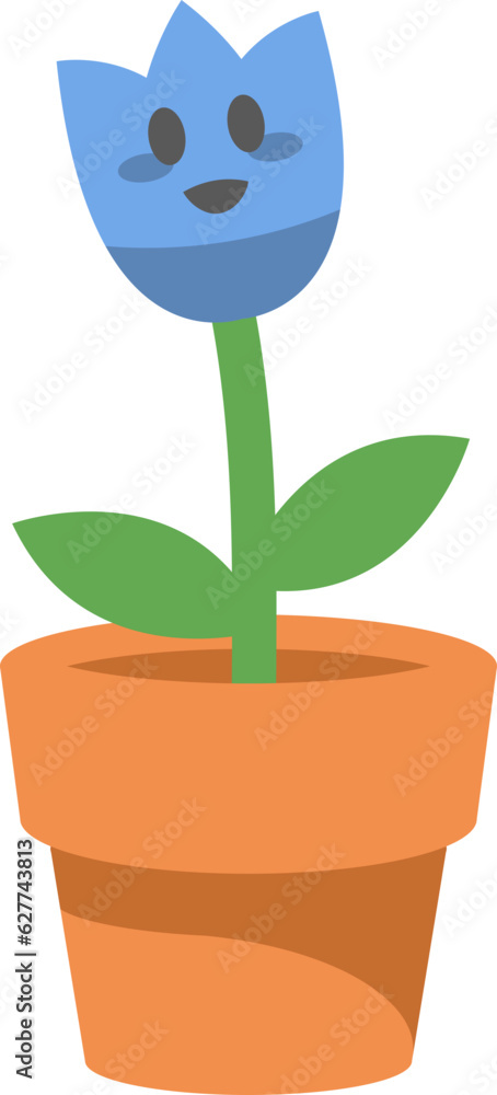 Cute Flower Character Illustration Cute Flower Character Illustration