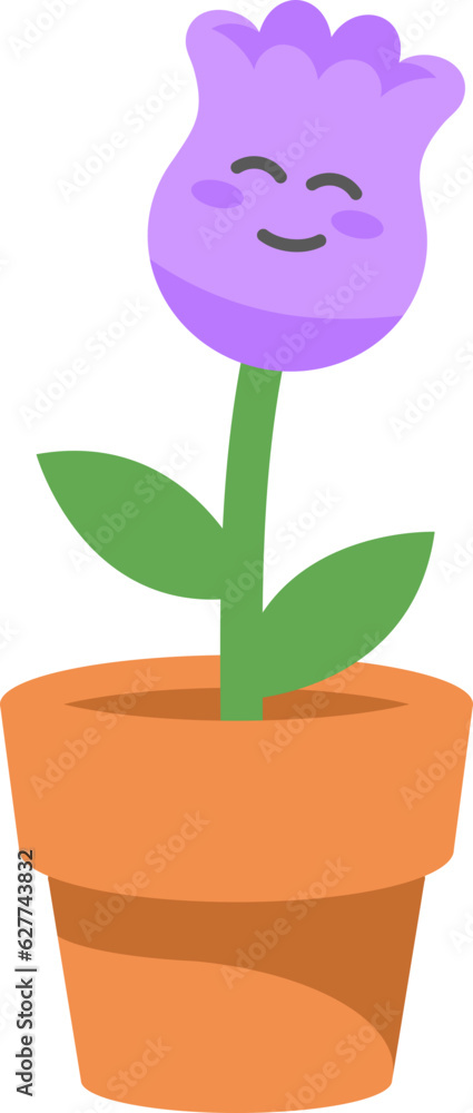 Cute Flower Character Illustration Cute Flower Character Illustration