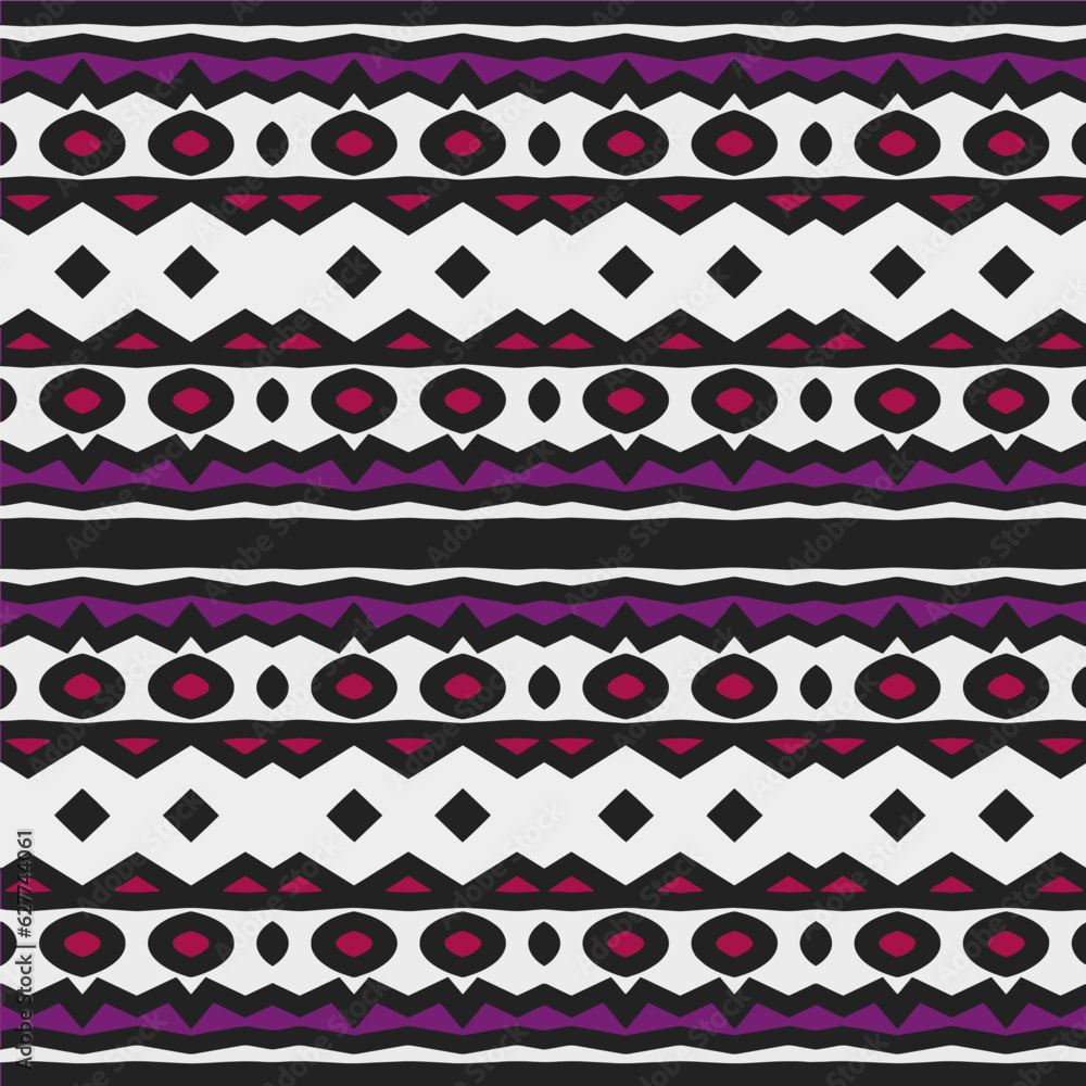 Geometric ornament in ethnic style.Seamless pattern with abstract shapes.Repeat design for fashion, textile design, on wall paper, wrapping paper, fabrics and home decor. Geometric ornament in ethnic style.Seamless pattern with abstract shapes.Repeat design for fashion, textile design, on wall paper, wrapping paper, fabrics and home decor.