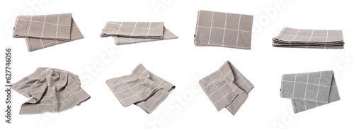 Canvastavla Kitchen towel isolated on white background