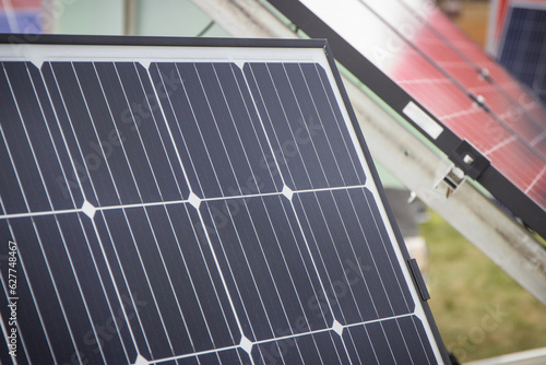 Wallpaper Mural Photovoltaic panel using to produce electricity. Alternative energy source Torontodigital.ca