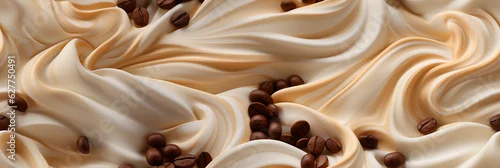 Panel kuchenny z motywem Waniliowy krem z ziarnami kawy