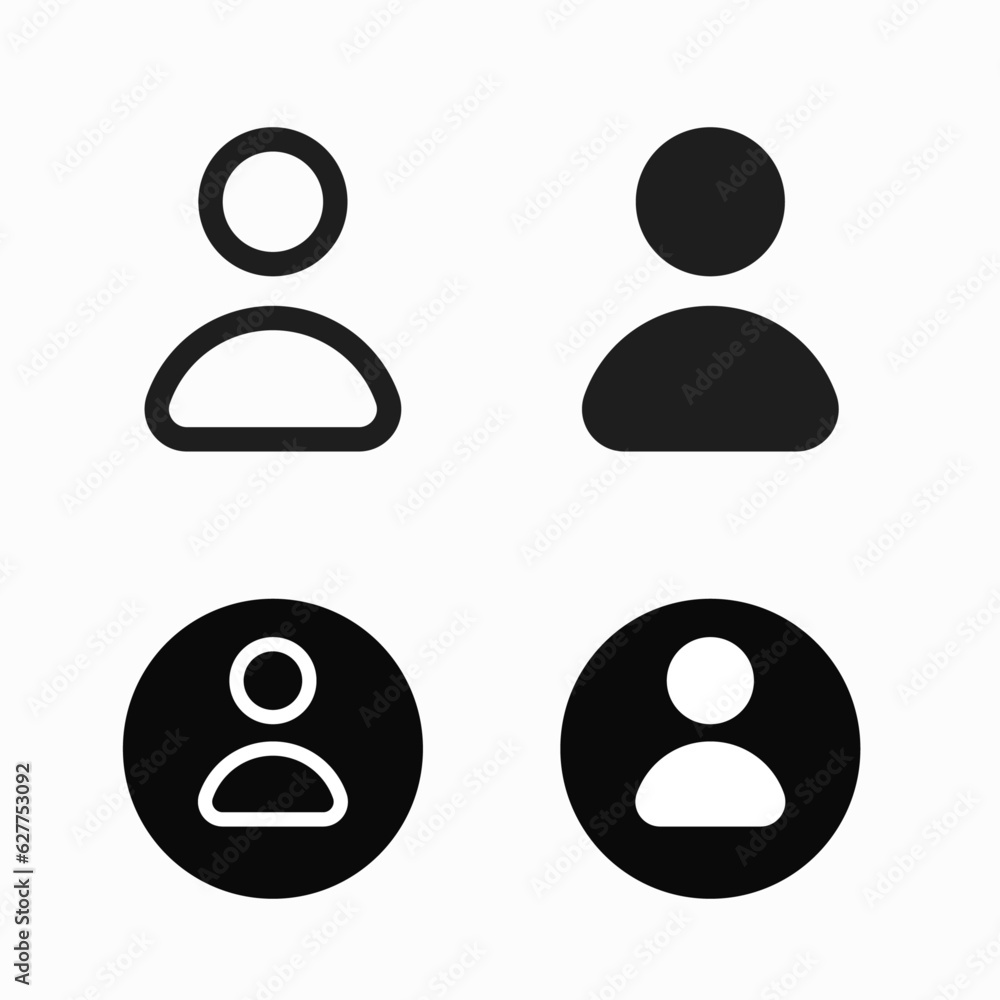 User Icons, Profile Icons, Login Icons, Person Icons, Contact Icons, Authentication Icon Vector Illustration User Icons, Profile Icons, Login Icons, Person Icons, Contact Icons, Authentication Icon Vector Illustration