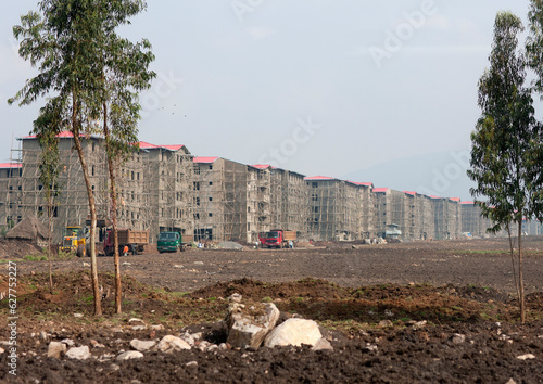 New apartments blocks near addis abeba Ethiopia photo