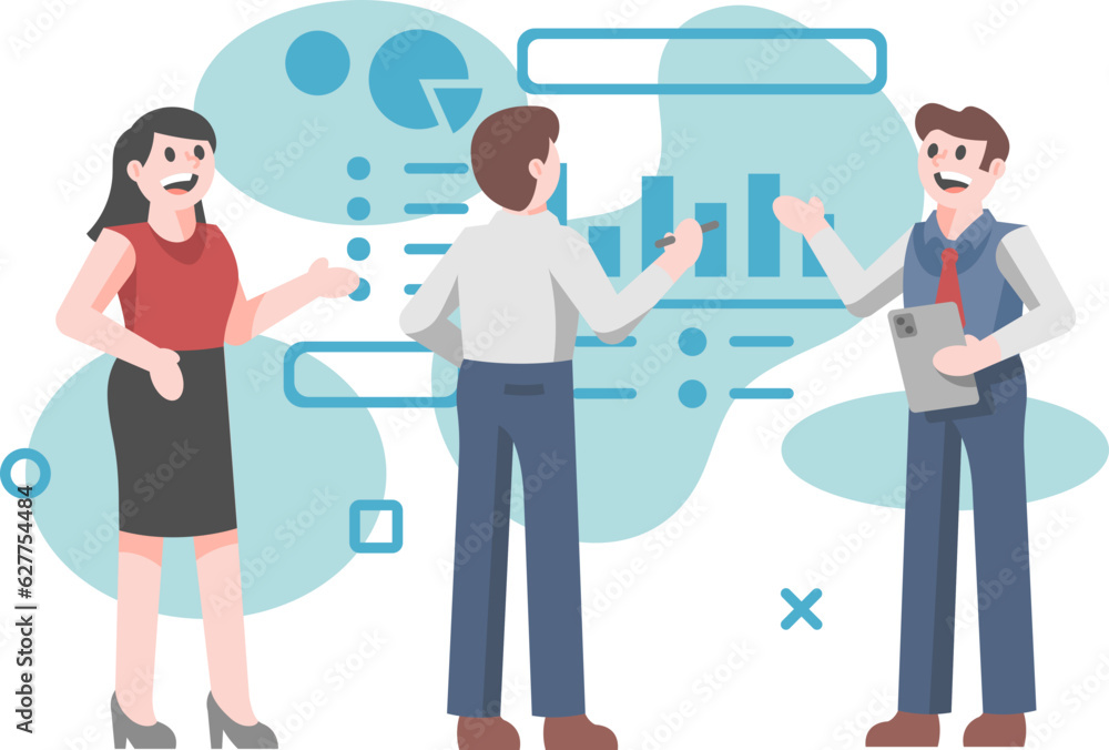 Fototapeta premium Simple Business Illustration