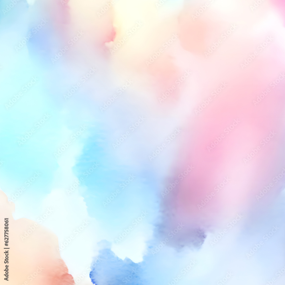 Simple watercolor background with hand-drawn details and soft beautiful design